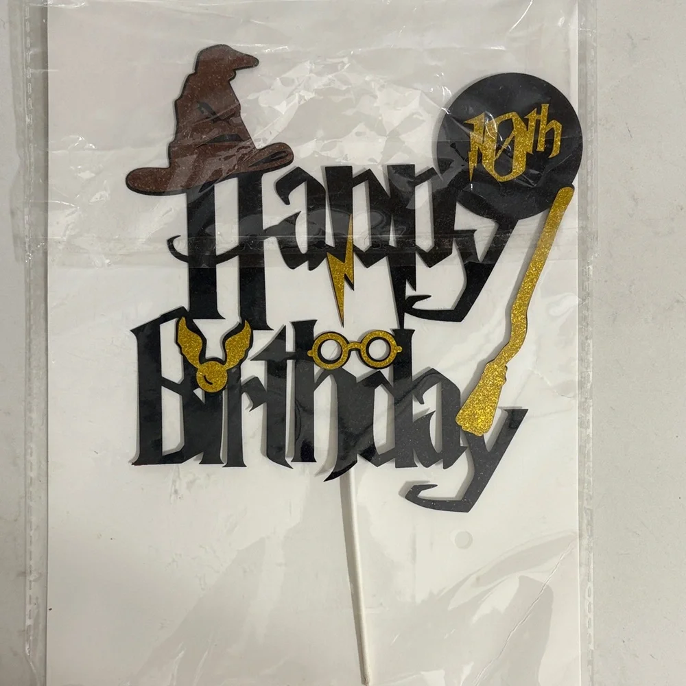 Harry Potter 10th Birthday Cake Topper